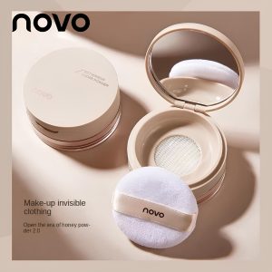 NOVO Translucent Powder Long-lasting Makeup Setting Powder Waterproof Sweatproof Oil-control No Smudging Large Capacity Compact Powder