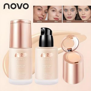NOVO 2-in-1 Concealer Foundation – Longwear, Sweatproof & Anti-Aging for Mature Skin